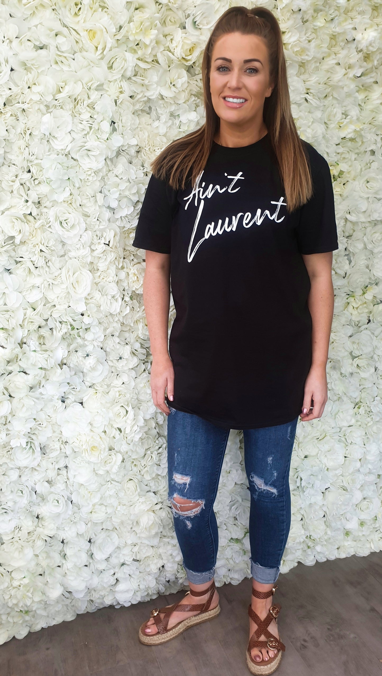 Ain't Laurent Black T Shirt - The Girl House