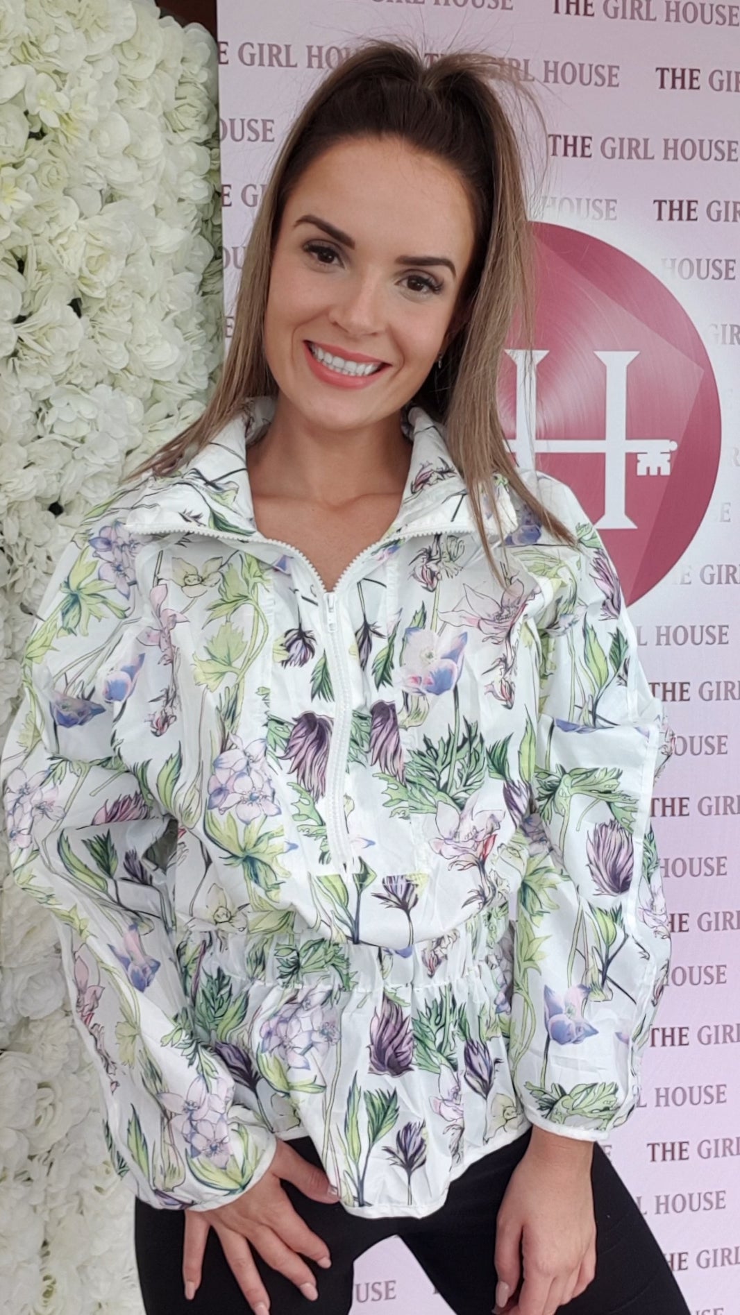 'LILY' Zip Up Windbreaker Hooded Jacket - The Girl House