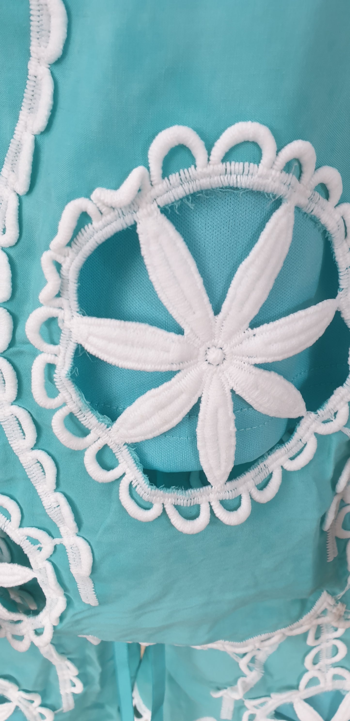 π£π₯ππ ππ¨π Blue & White Tassel Two Peice - The Girl House