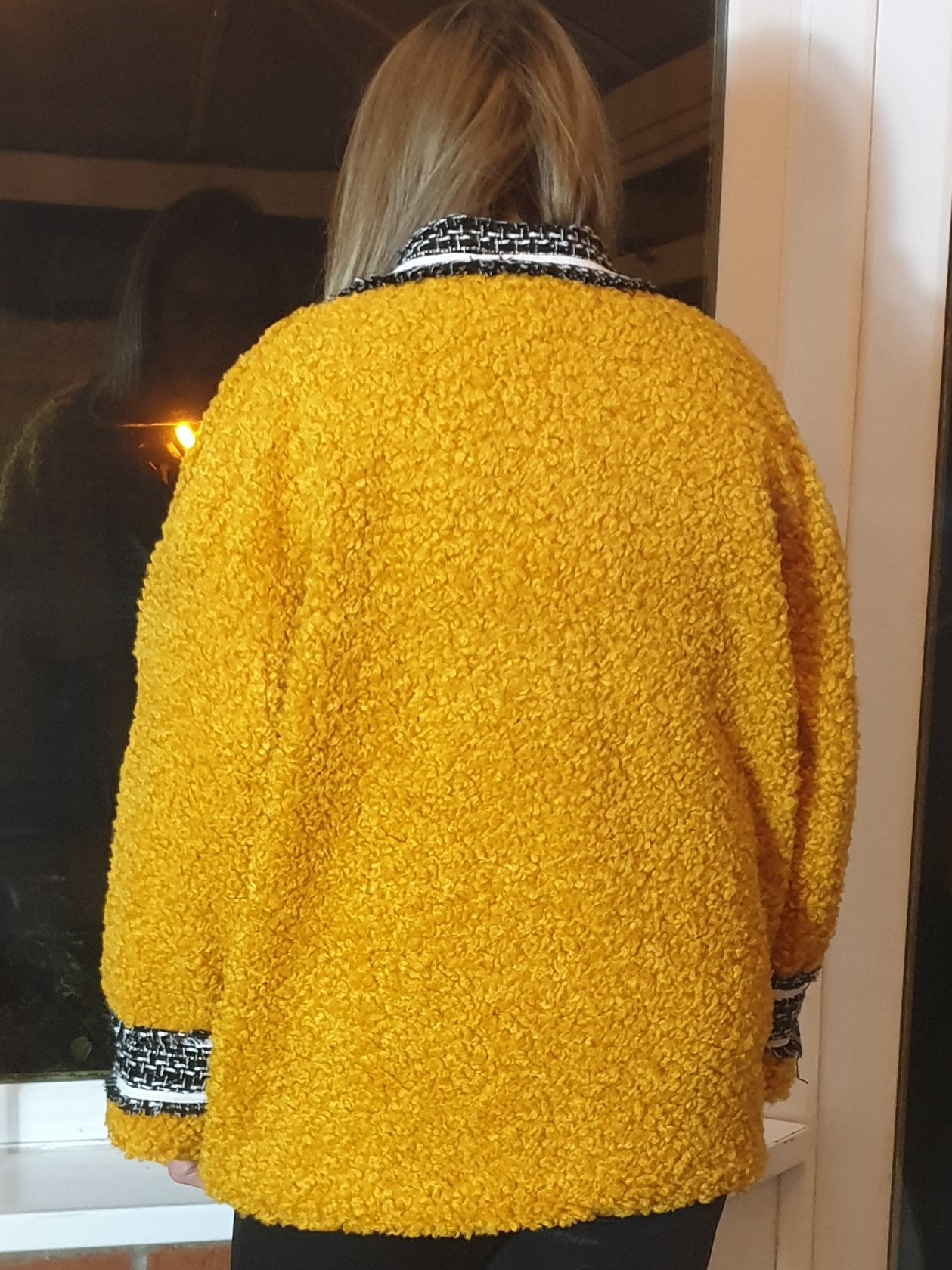 TWEED PANELLED FLEECE JACKET - The Girl House