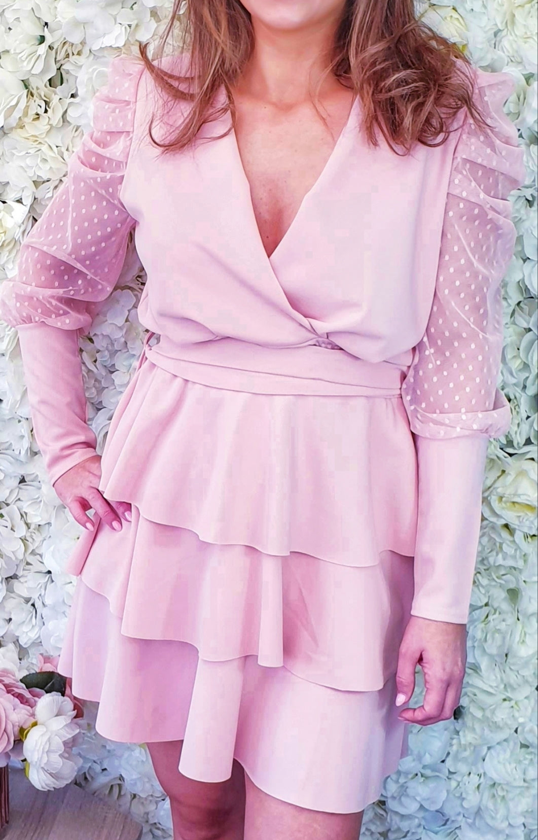 'FRILLS TO THRILLS' pink dress - The Girl House