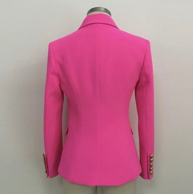 HOT PINK BALMAIN INSPIRED BLAZER - The Girl House