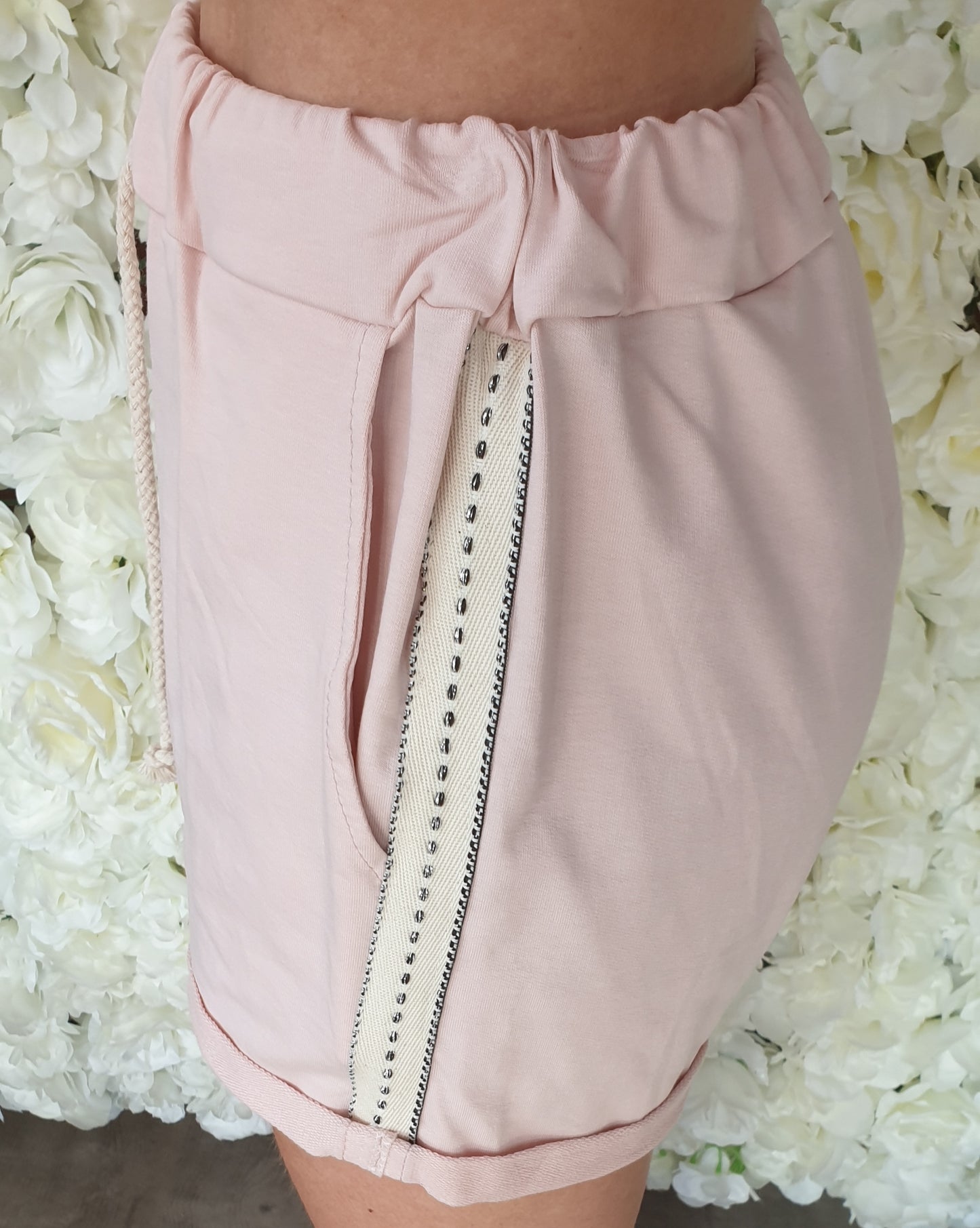 DUSTY PINK LOUNGEWEAR SHORT SET - The Girl House