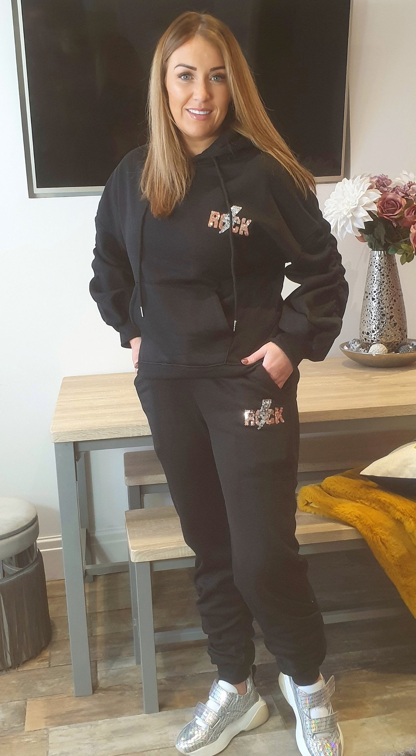 ROCK & ROUGE SEQUIN TRACKSUIT - The Girl House