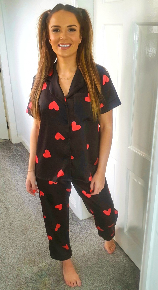 CUPID Luxury Satin Printed Pyjama Set - The Girl House