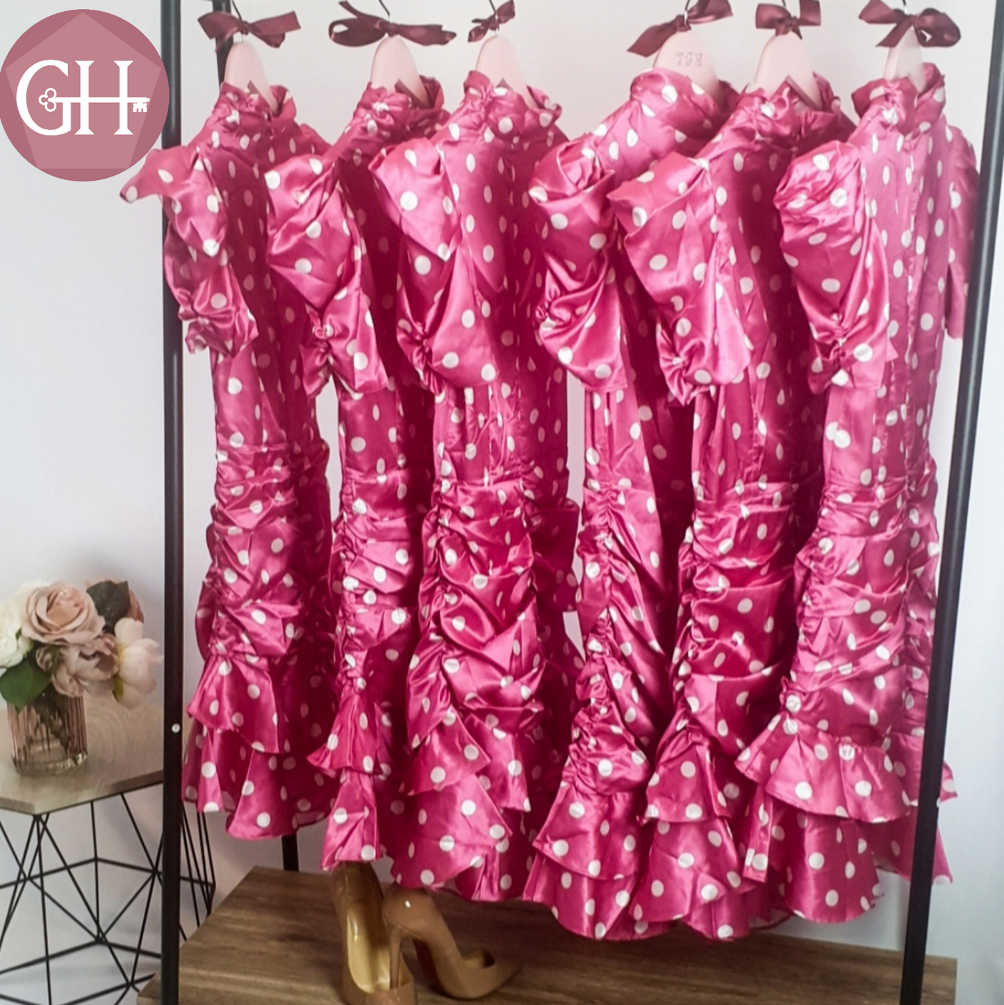 ‘THE MINNIE DRESS’ in HOT PINK - The Girl House